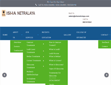 Tablet Screenshot of ishanetralaya.com